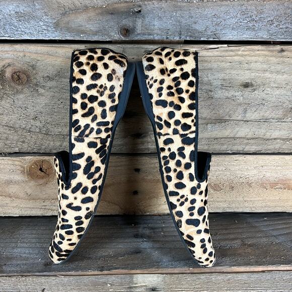 Birdies Cheetah Leopard Calf Hair Starling Loafer - Tan/Black - 7 - Picture 6 of 8